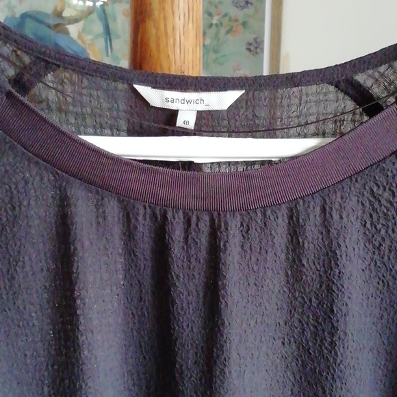 Sheer Black Blouse - Picture 3 of 6